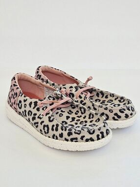 Hey Dude Toddler Wendy Funk Leopard Shoes Size 12 Pink New Without Tags NWOT